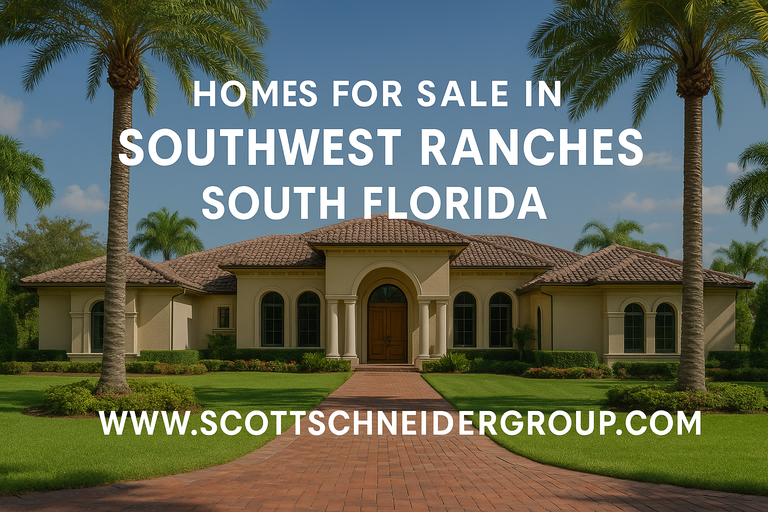 Homes for Sale in Southwest Ranches South Florida www.scottschneidergroup.com
